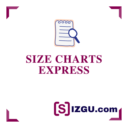 Express Size Charts » 