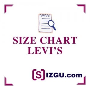 Size chart Levi’s