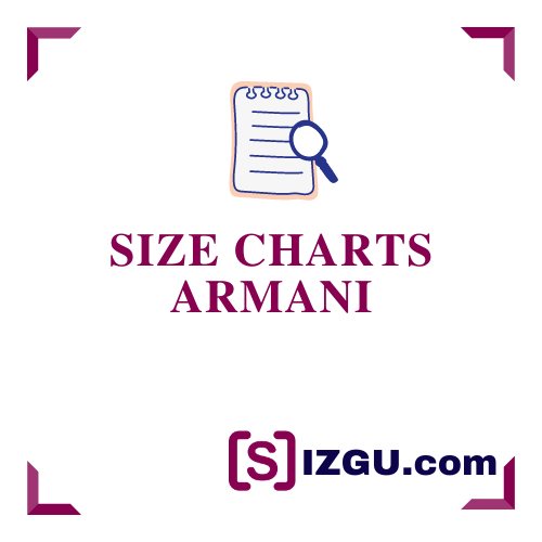 Verdachte Actief een Armani Size Charts » SIZGU.com