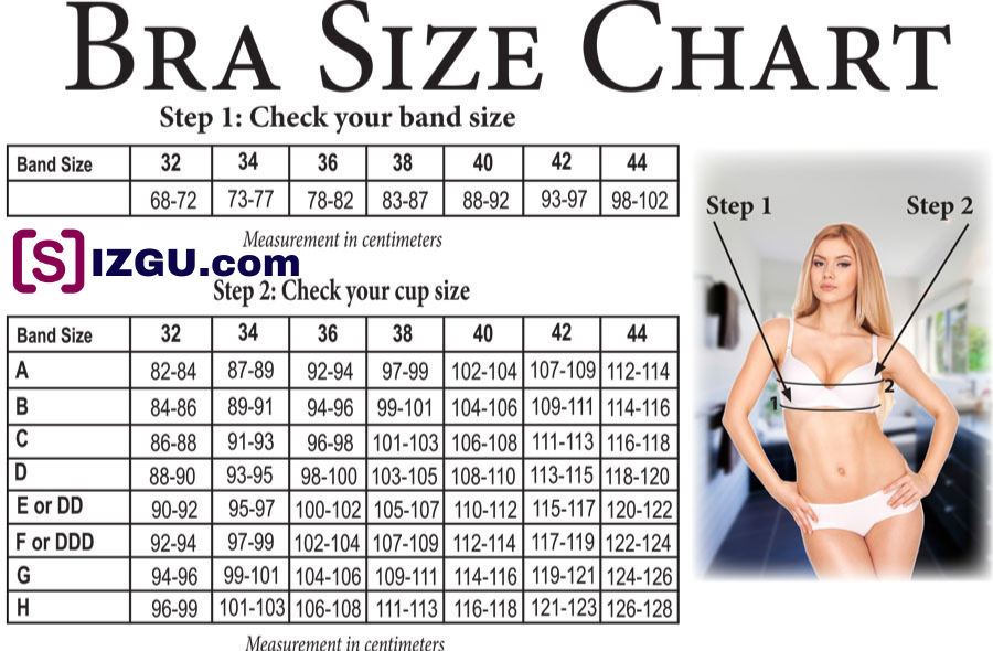Bra Size Chart.