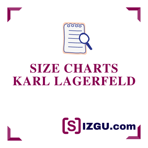 Karl Lagerfeld Size Charts » 