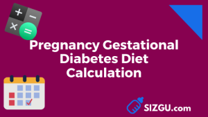 Pregnancy Gestational Diabetes Diet Calculation