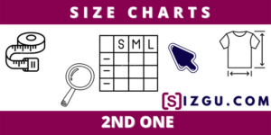 Size Charts 2ND ONE