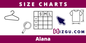 Size Charts Alana