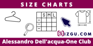 Size Charts Alessandro Dell'acqua-One Club
