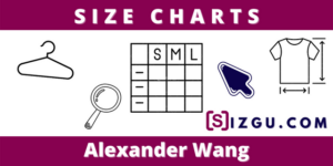 Size Charts Alexander Wang