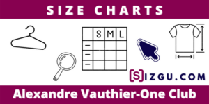 Size Charts Alexandre Vauthier-One Club