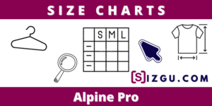 Size Charts Alpine Pro
