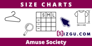 Size Charts Amuse Society