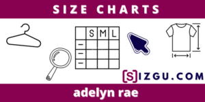 Size Charts adelyn rae